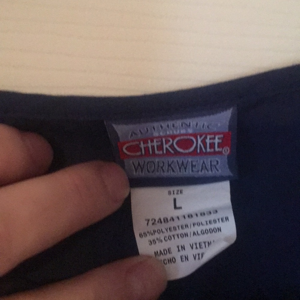 Scrub jacket. Navy